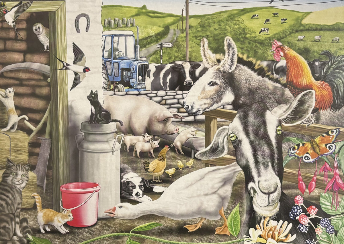 The Curious Goat 252 Pieces Jigsaw Puzzle