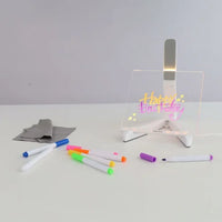 led acrylic sign saying happy birthday 
