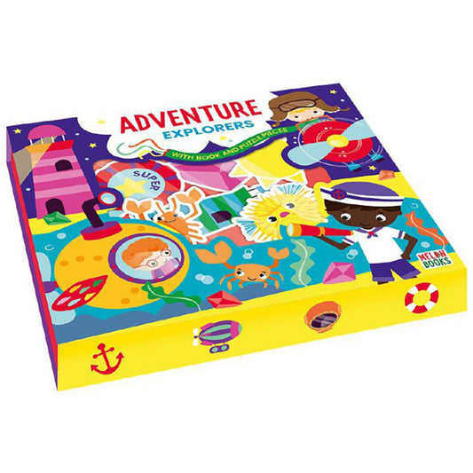 Adventure Explorers Book And Puzzle Pieces
