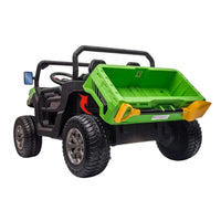 back of green buggy 