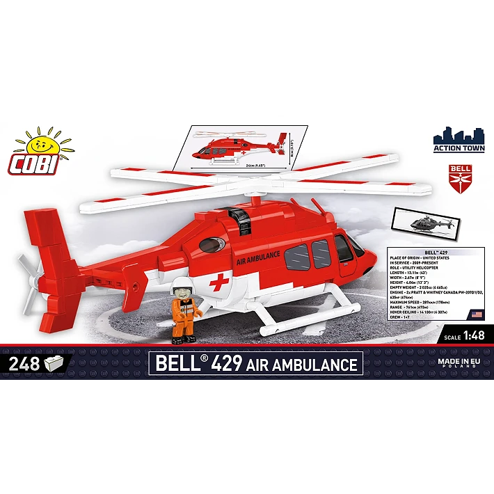 air ambulance model building set 