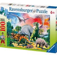 Dinosaur jigsaw puzzle box 
