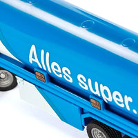 blue model tanker truck 