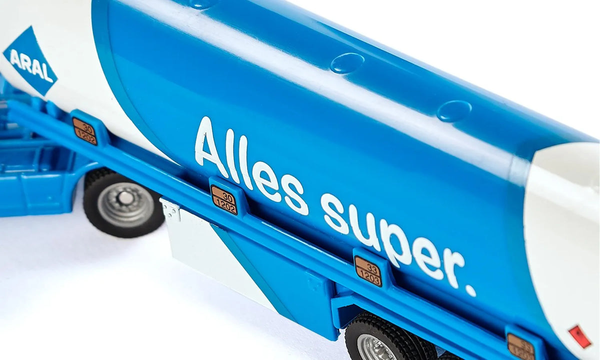 blue model tanker truck 