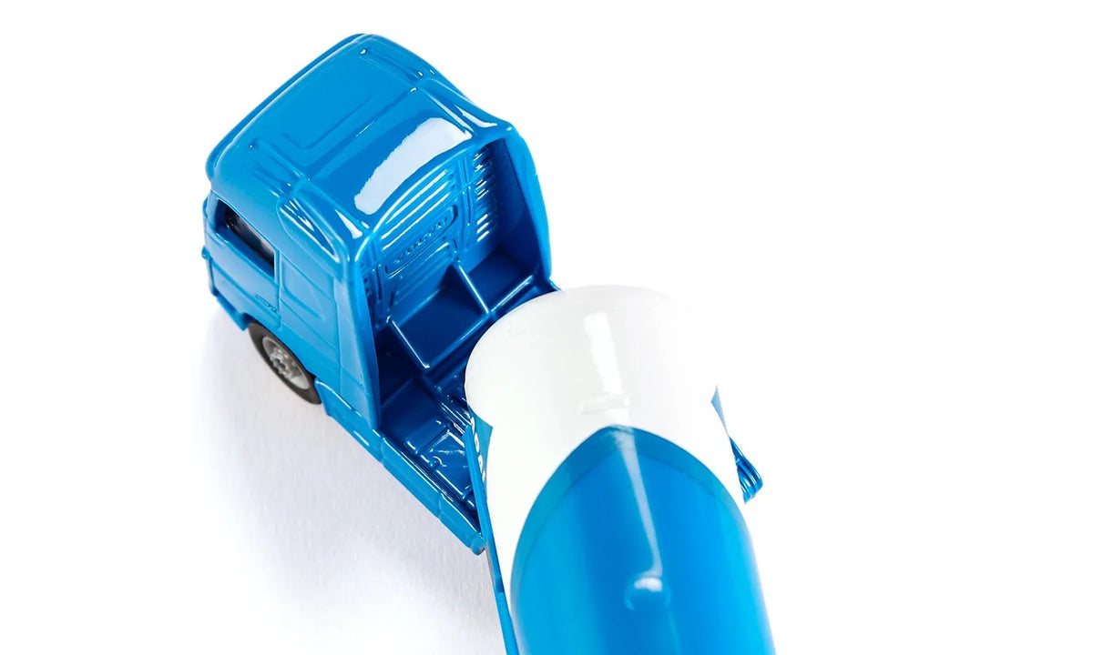 blue model tanker truck 