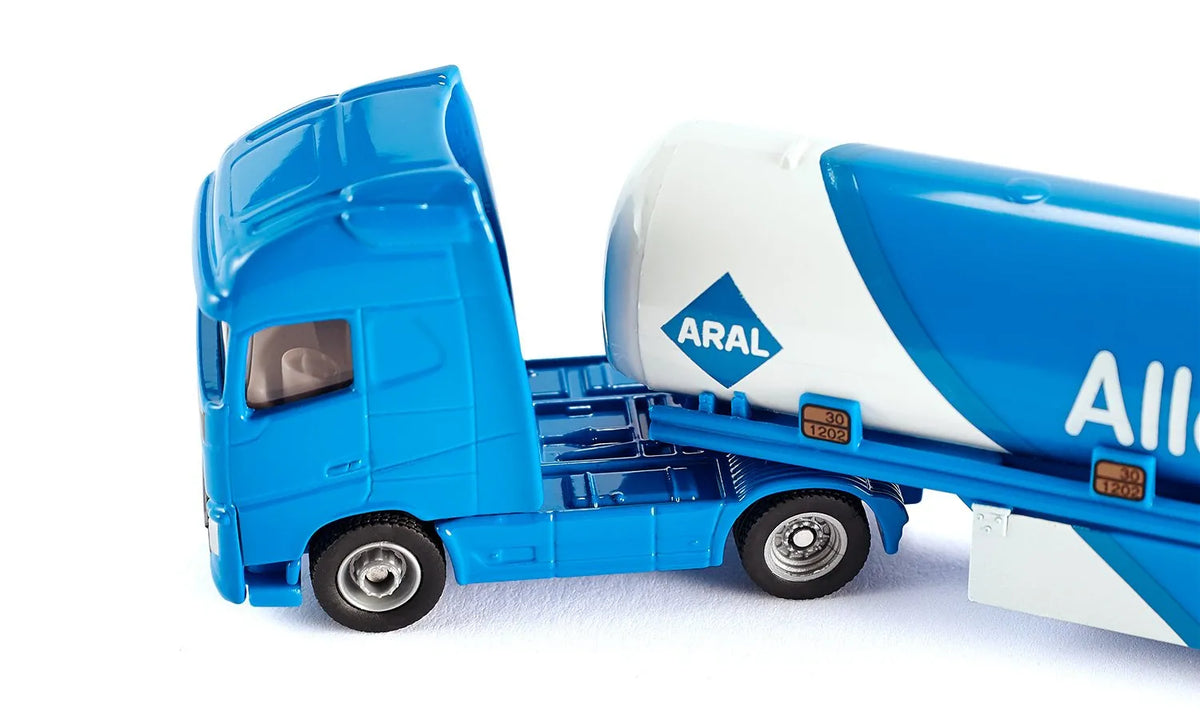 blue model tanker truck 