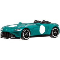 green aston martin car 