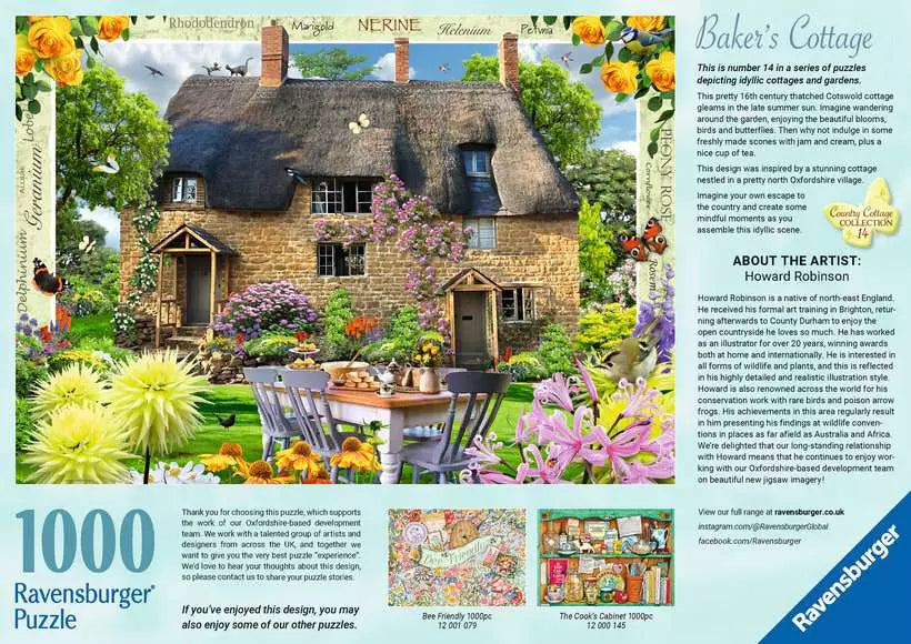 bakers cottage puzzle box back
