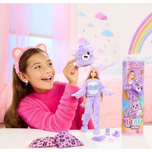 Barbie Cutie Reveal Care Bears Series Doll Purple