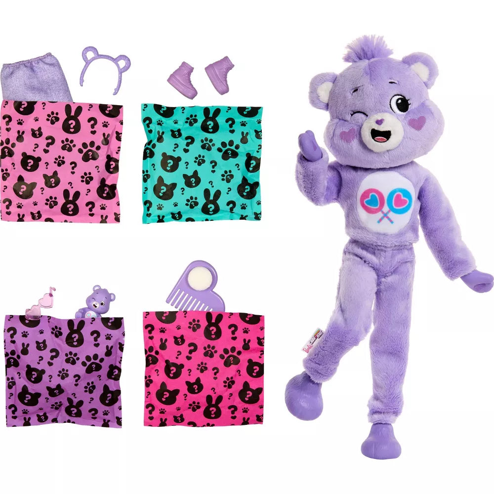 Barbie Cutie Reveal Care Bears Series Doll Purple