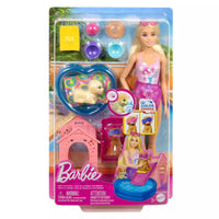 barbie puppy pool party playset packaging 