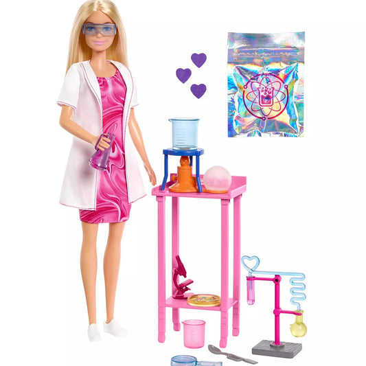barbie doll with science accessories 