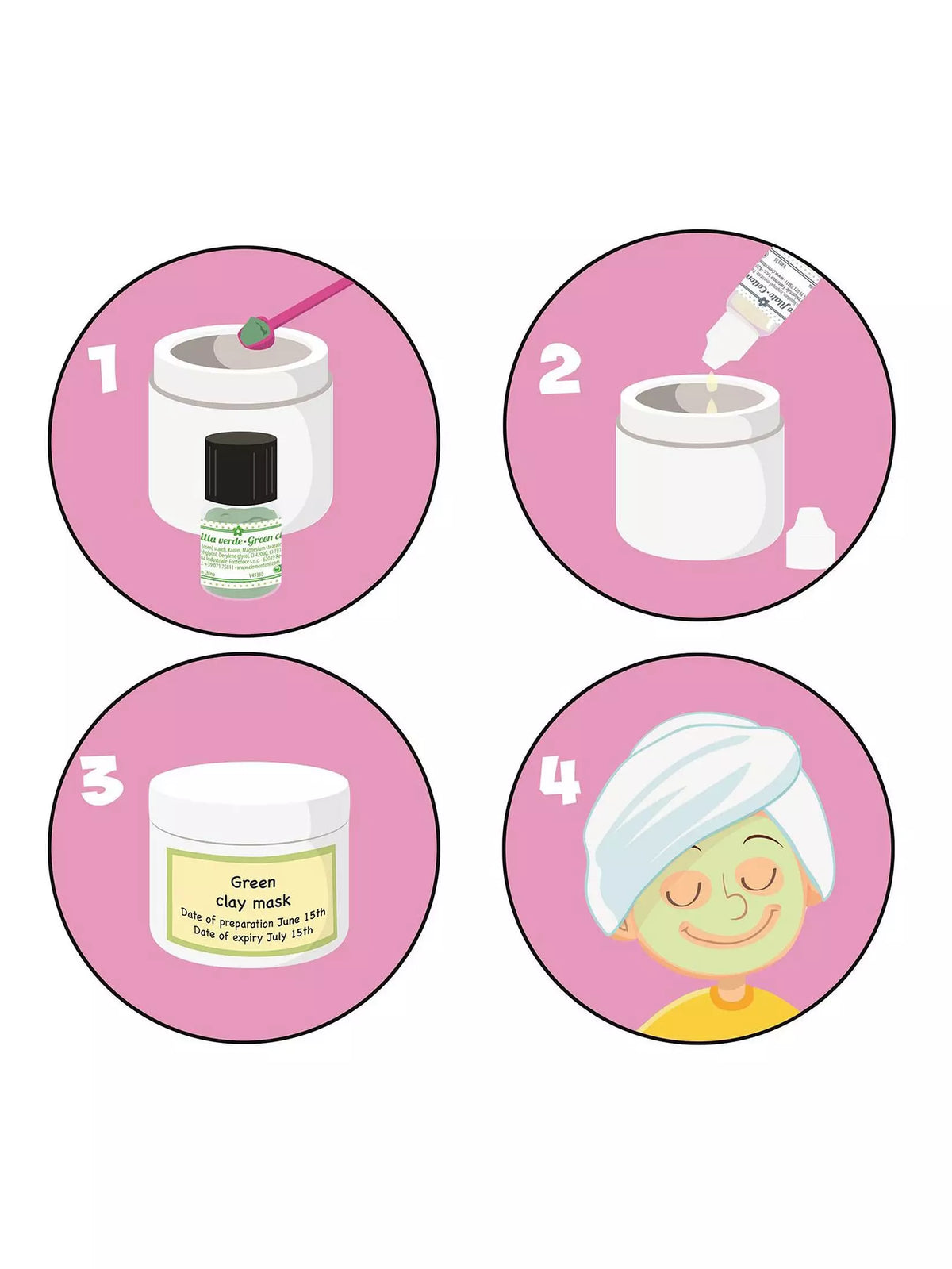 Beauty mask making kit instructions