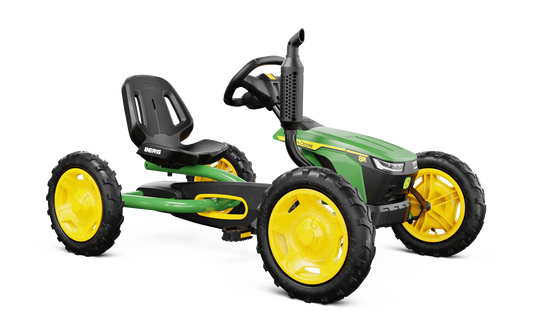 green and yellow go-kart
