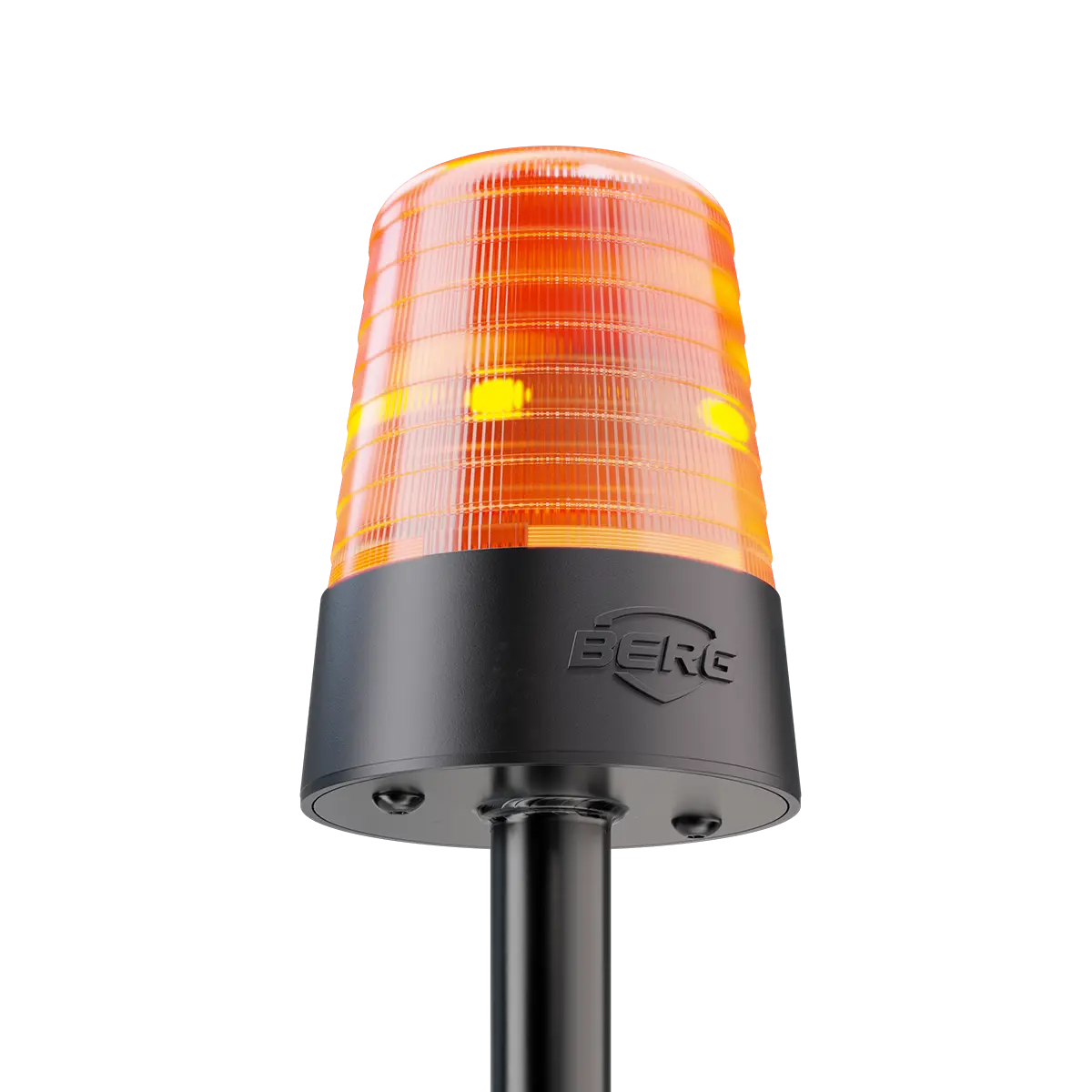 light of flashing light pole 