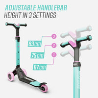 adjustable handlebar on scooter