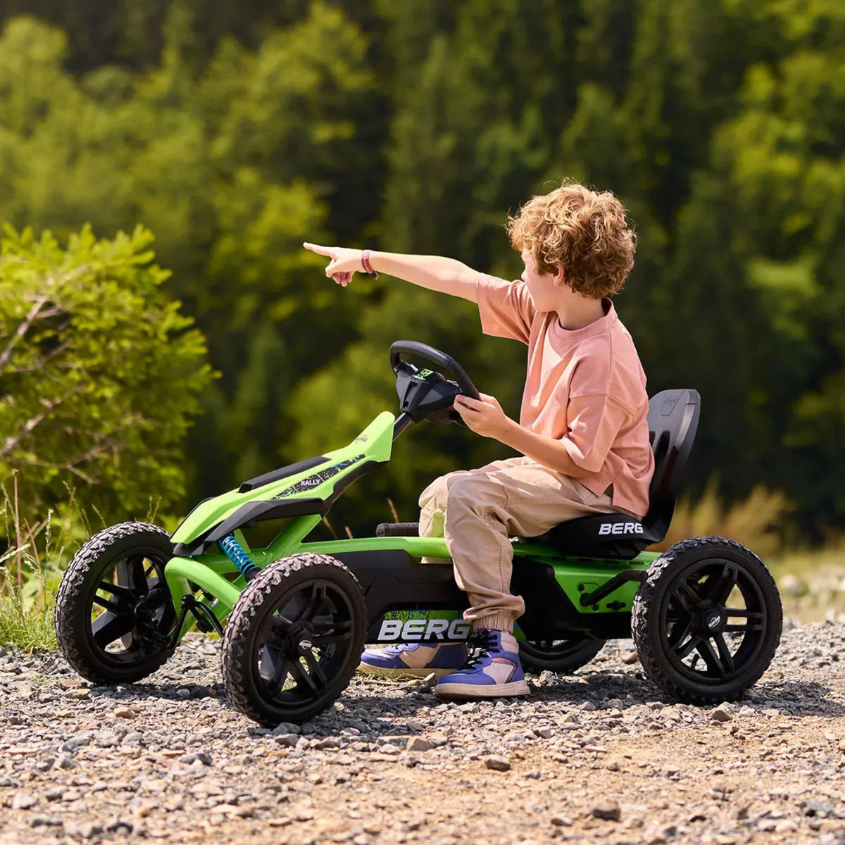 Boy on BERG Rally DRT Green 
