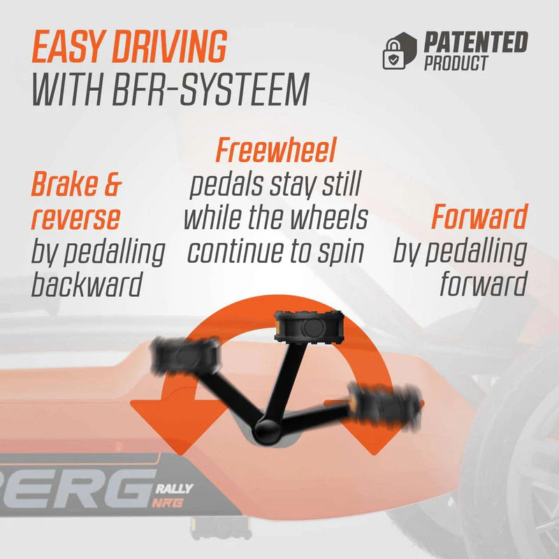 pedal of go--kart with text 