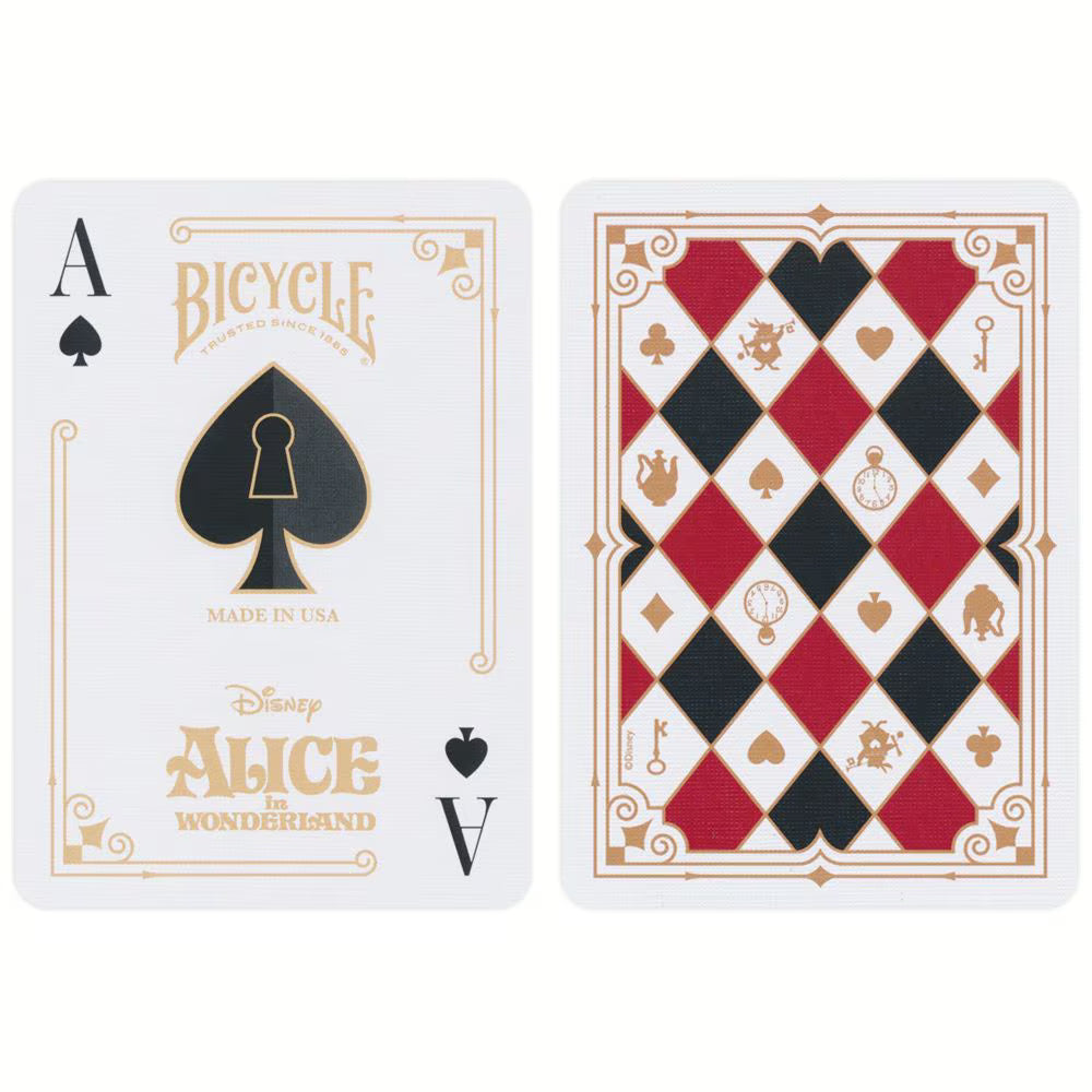 alice and wonderland themed playing cards 