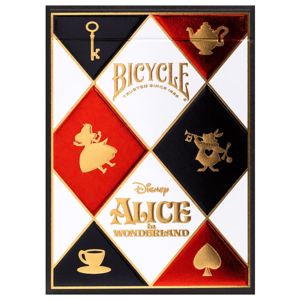alice and wonderland themed playing cards 