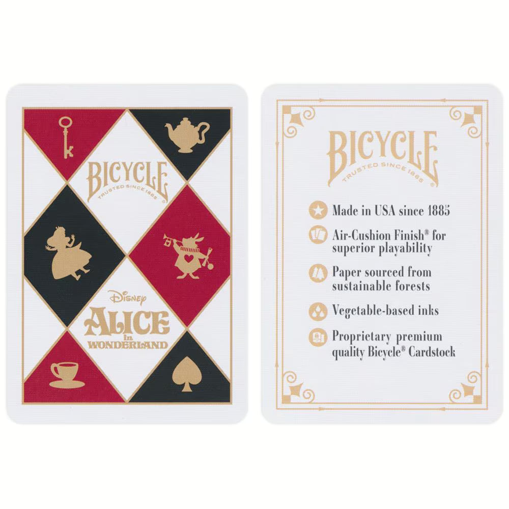 alice and wonderland themed playing cards 