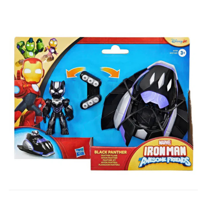 black panther and vehicle in packaging 