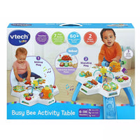 packaging for brightly coloured activity table on white background 