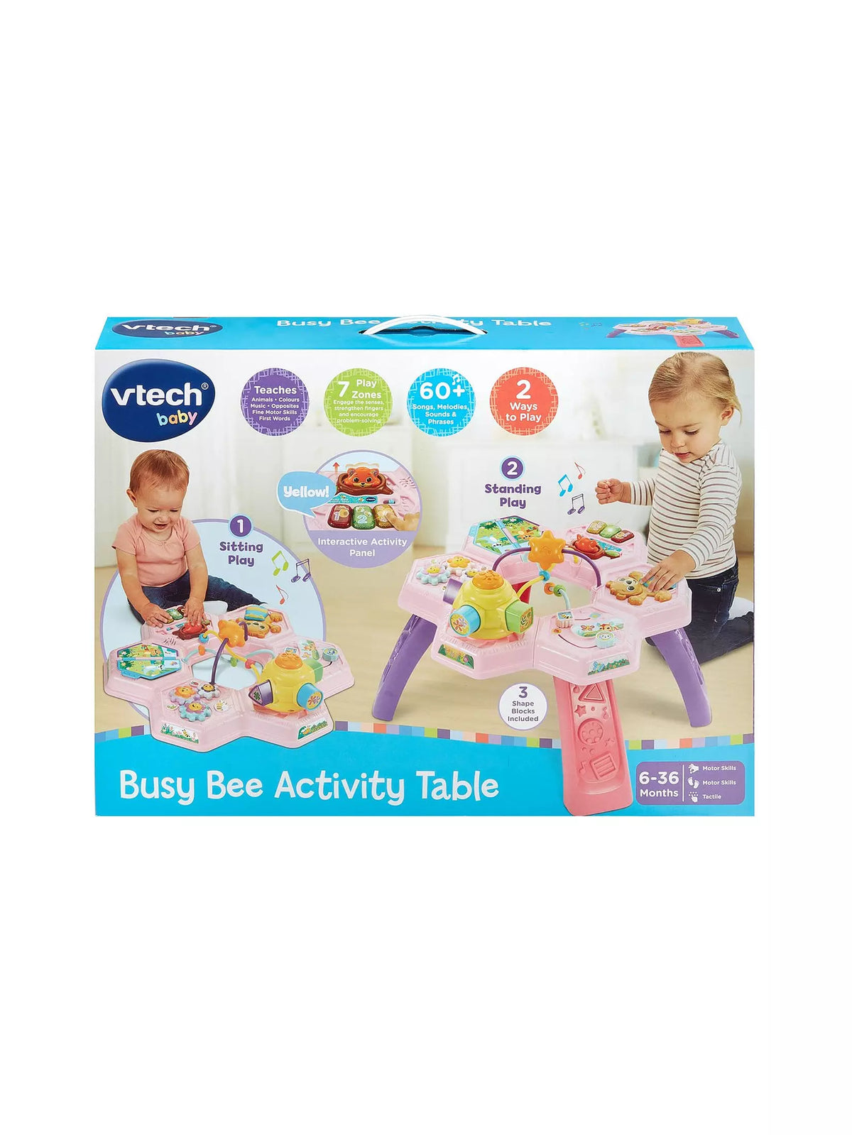 packaging for activity table on white background 