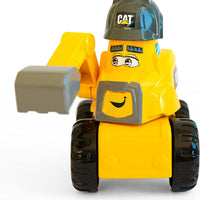 front view of cat junior excavator 