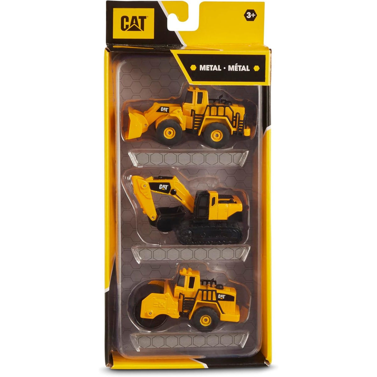 die cast construction vehicles in packaging 