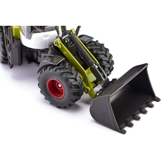 close up of wheel loader on tractor 