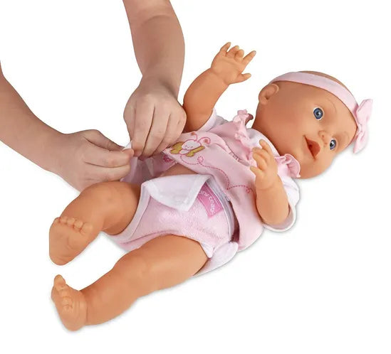 baby doll getting a diaper change 
