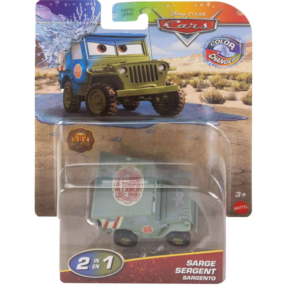 sarge colour changer toy car 