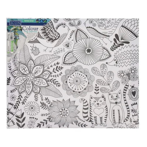 playful cats canvas in packaging 