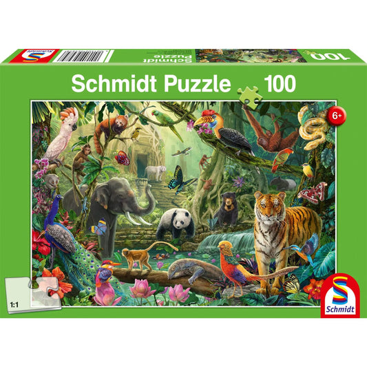 jungle jigsaw puzzle box 