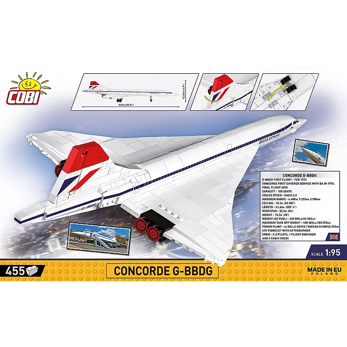concorde jet building set 
