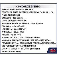 concorde jet building set 