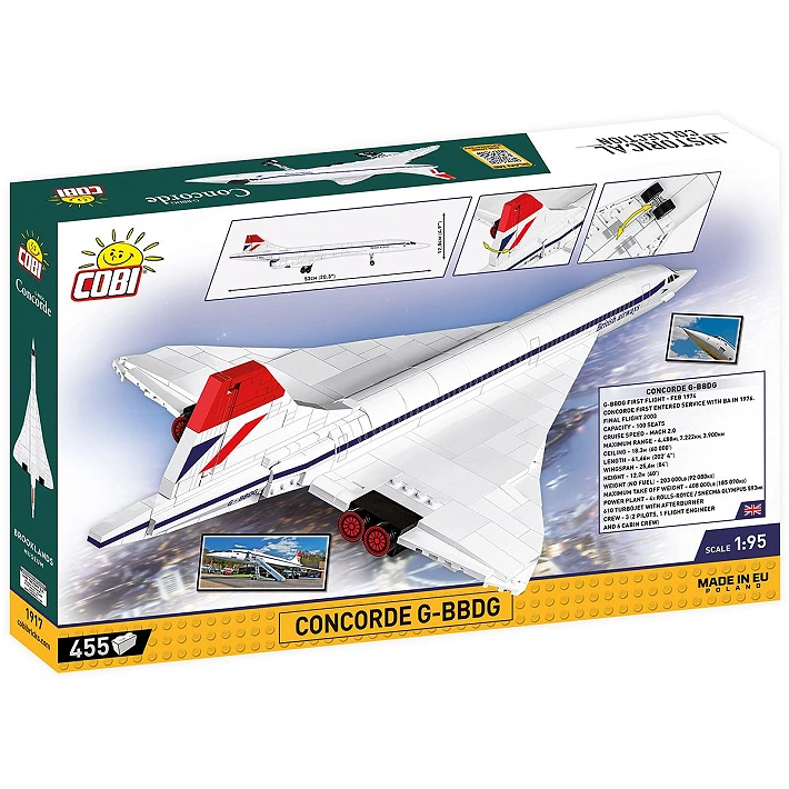 concorde jet building set 