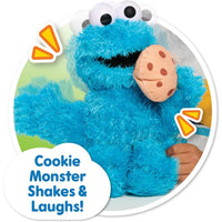 shakes and laughs feature of cookie monster plush 