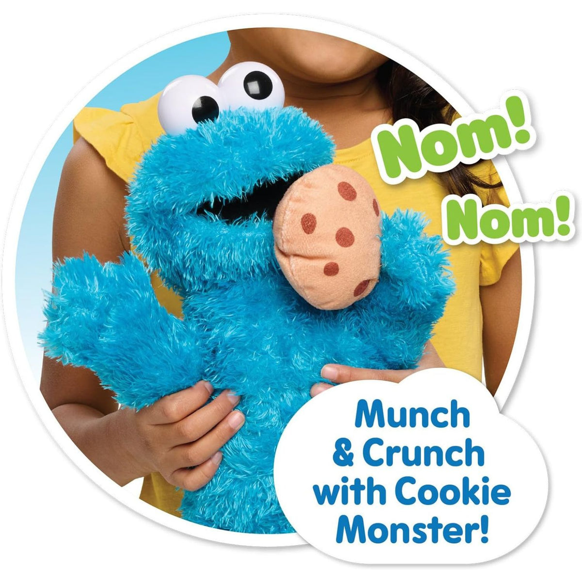 nom nom feature of cookie monster plush 