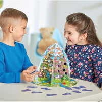 children playing the mountain counting game 