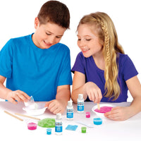 children plying with slimy fun kit 