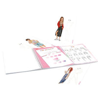 pages of top model create your own model colouring book 