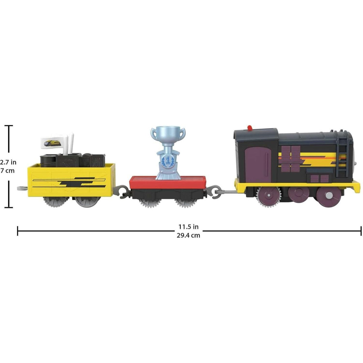 dimensions of diesel train engine 