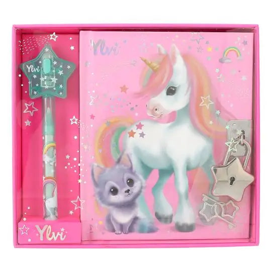 dairy with secret pen in packaging 