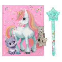 unicorn diary with padlock and uv pen 