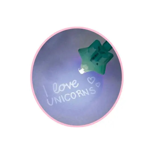UV pen saying i love unicorns 