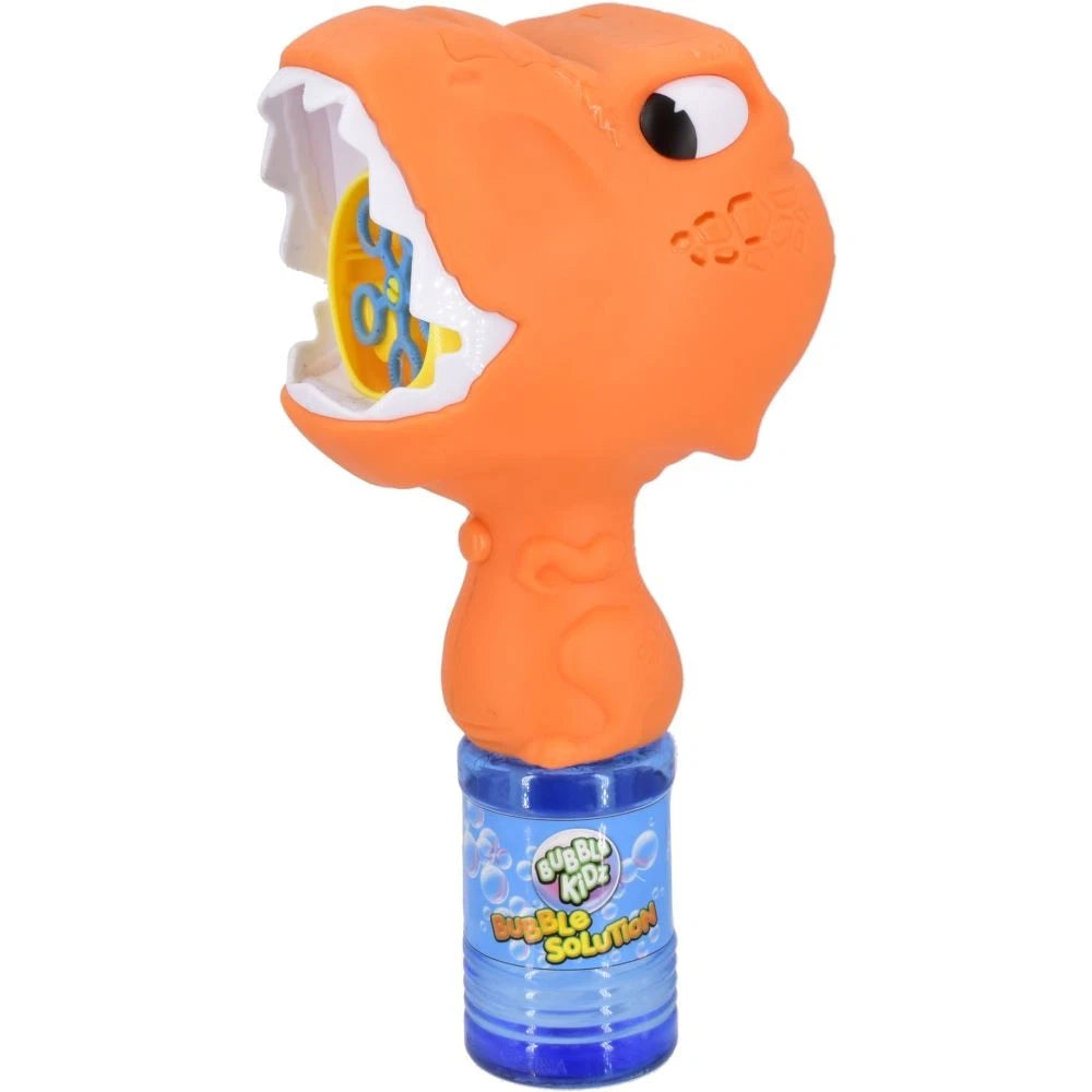 orange dino bubble blower 