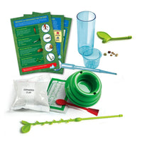 contents of hydroponics set laid out 