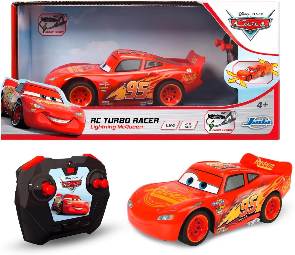 Disney Cars RC Turbo Racer Lightning McQueen